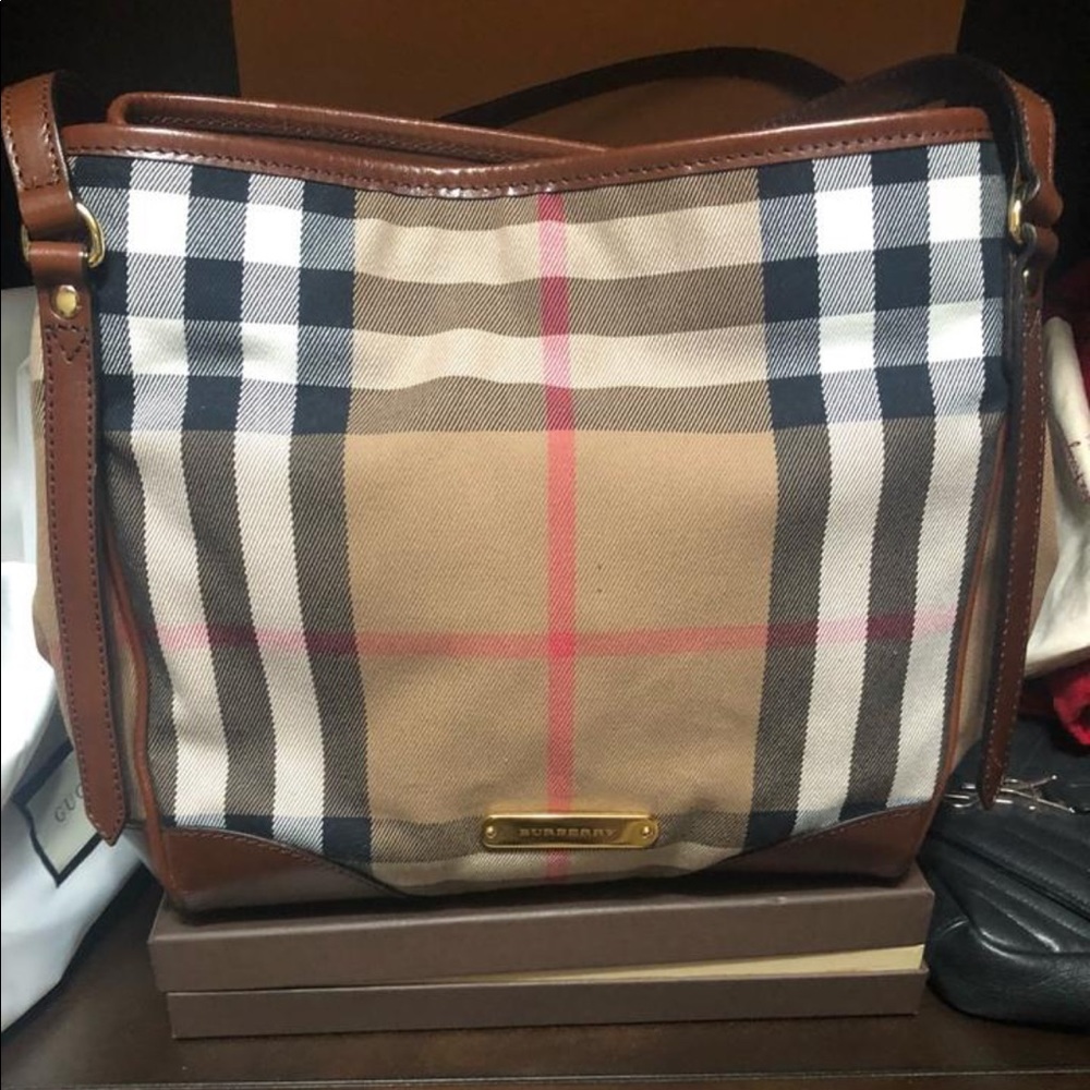 Burberry Canvas Hobo